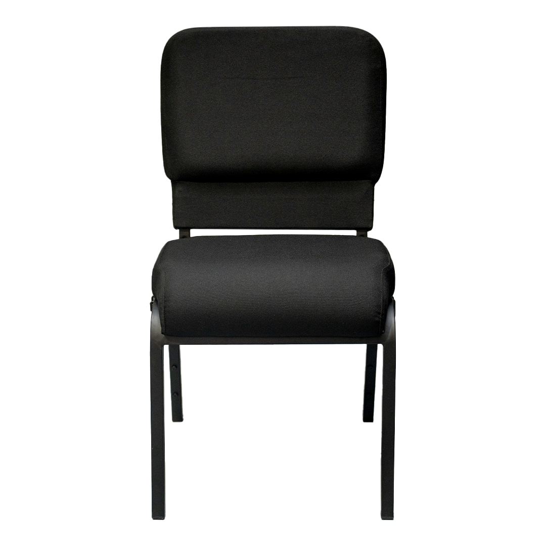 Enclosed Back Church Chair (Black)