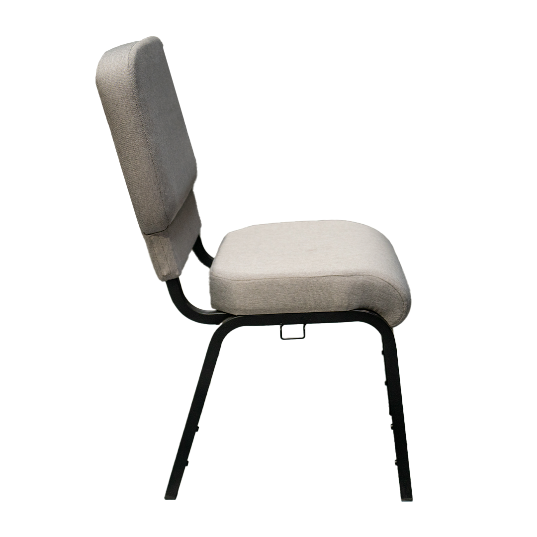 Enclosed Back Church Chair (Grey)