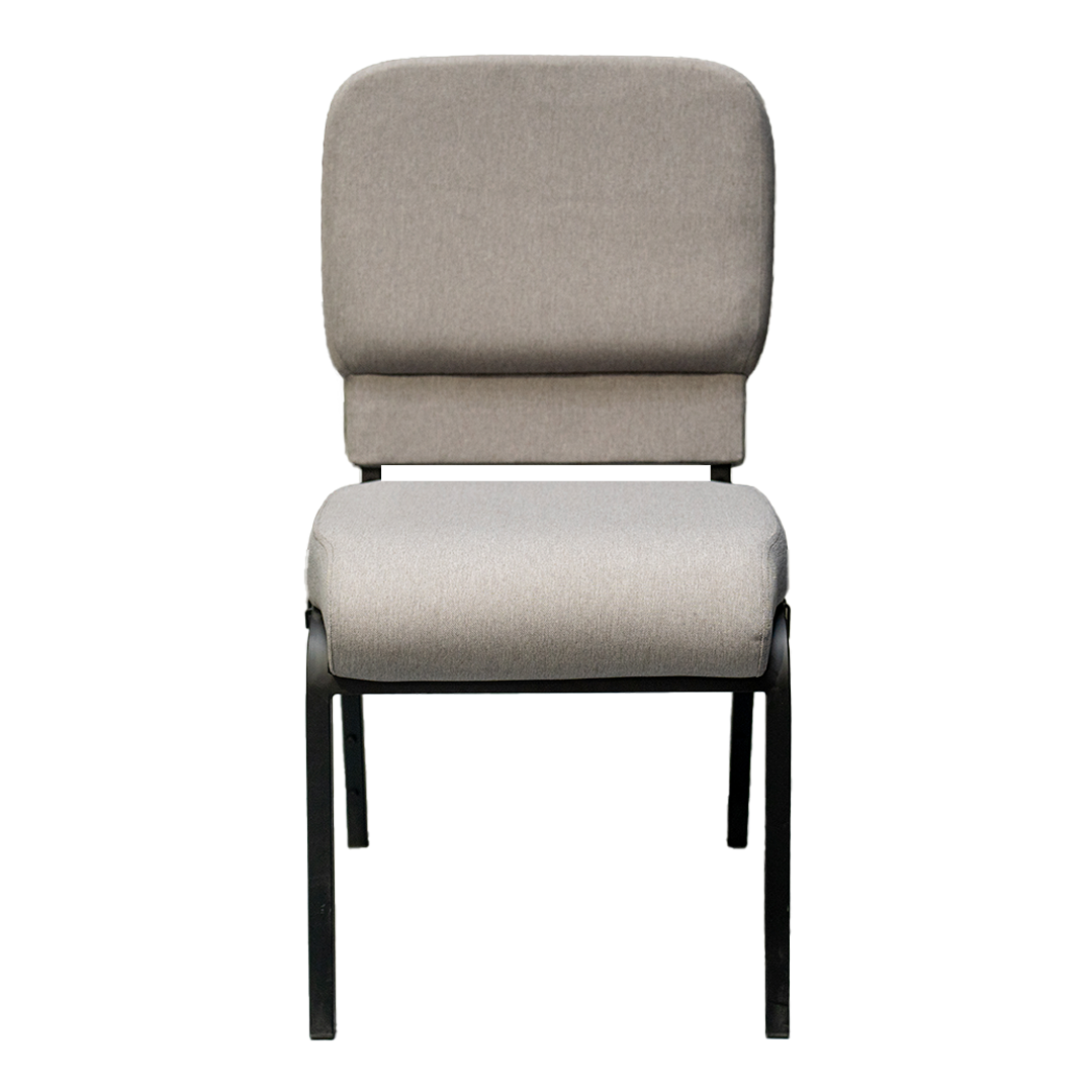 Enclosed Back Church Chair (Grey)