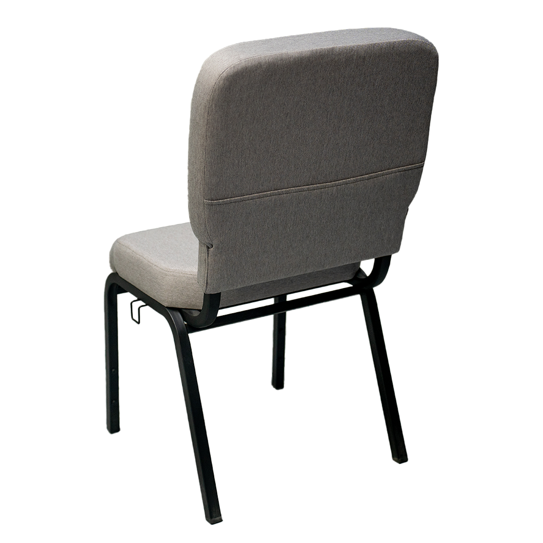 Enclosed Back Church Chair (Grey)